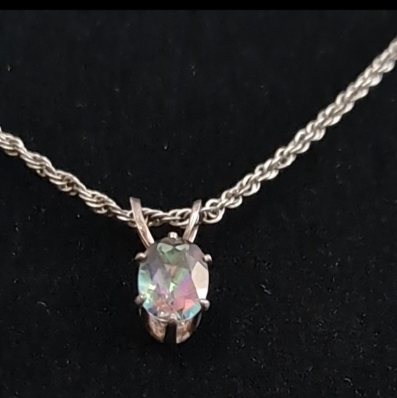 CLOSEOUT: Mystic Fire Topaz necklace - Picture 5 of 9